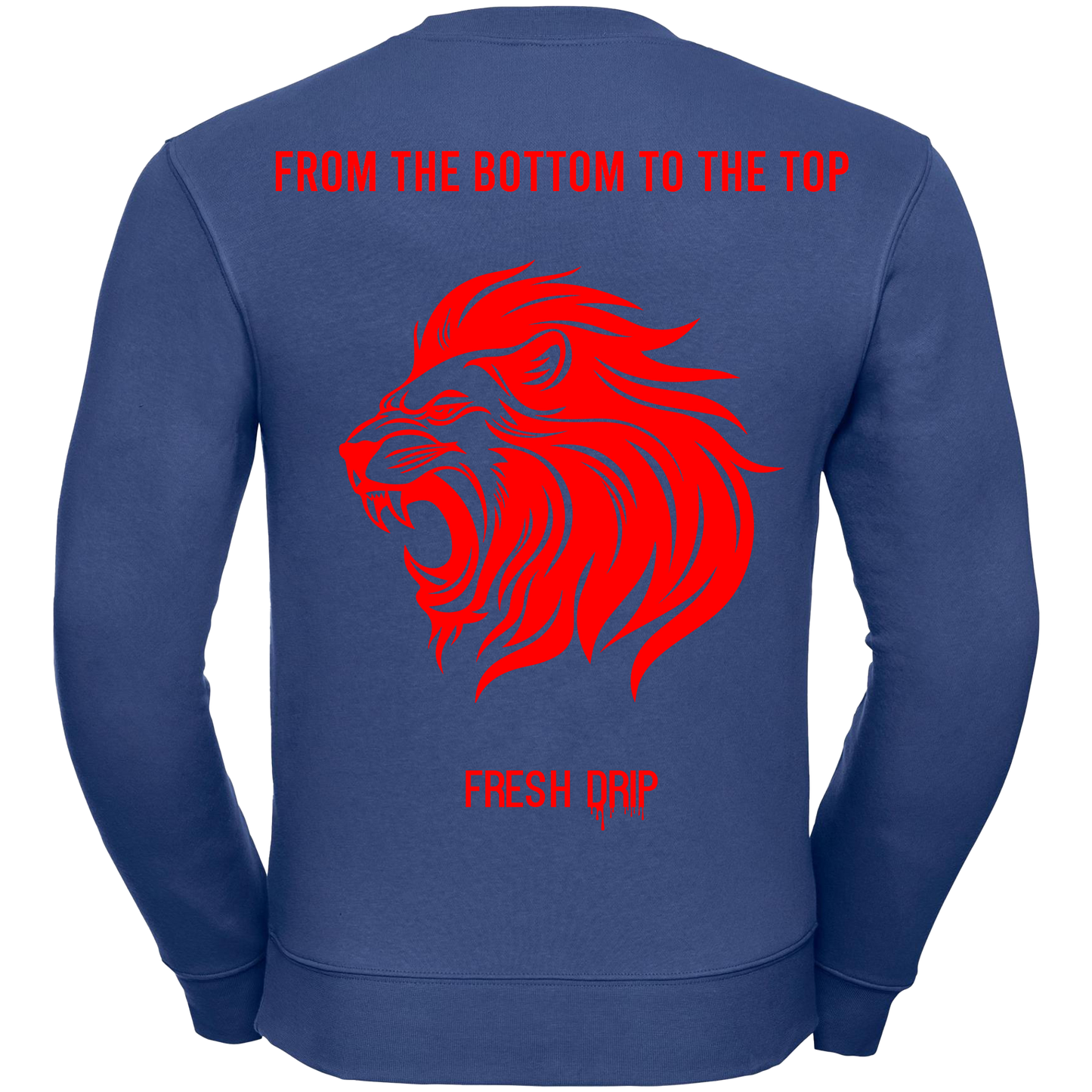 Fresh Drip - Lion Sweatshirt Blue