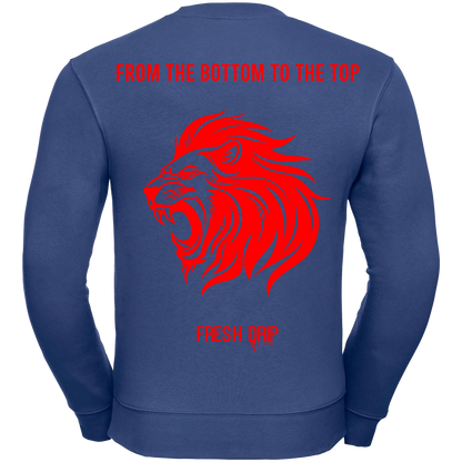 Fresh Drip - Lion Sweatshirt Blue